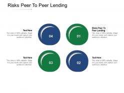 Risks peer to peer lending ppt powerpoint presentation inspiration good cpb