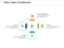 Risks sales enablement ppt powerpoint presentation infographic template deck cpb