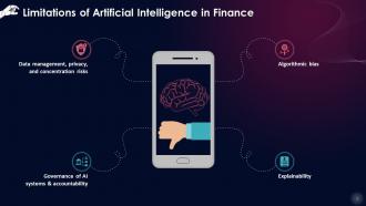 Risks To Deployment Of Artificial Intelligence In Finance Training Ppt