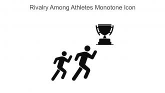Rivalry Among Athletes Monotone Icon In Powerpoint Pptx Png And Editable Eps Format