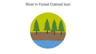 River In Forest Colored Icon In Powerpoint Pptx Png And Editable Eps Format
