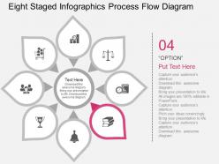 Rj eight staged infographics process flow diagram flat powerpoint design