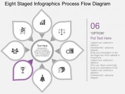 Rj eight staged infographics process flow diagram flat powerpoint design
