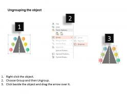 10134121 style essentials 1 roadmap 6 piece powerpoint presentation diagram infographic slide