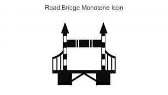 Road Bridge Monotone Icon In Powerpoint Pptx Png And Editable Eps Format