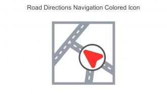 Road Directions Navigation Colored Icon In Powerpoint Pptx Png And Editable Eps Format