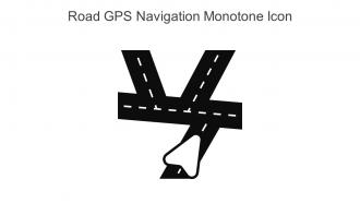 Road GPS Navigation Monotone Icon In Powerpoint Pptx Png And Editable Eps Format