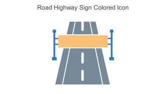 Road Highway Sign Colored Icon In Powerpoint Pptx Png And Editable Eps Format
