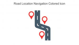 Road Location Navigation Colored Icon In Powerpoint Pptx Png And Editable Eps Format