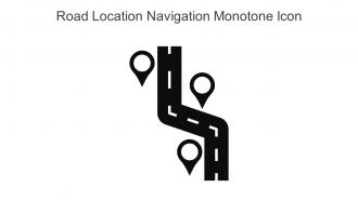 Road Location Navigation Monotone Icon In Powerpoint Pptx Png And Editable Eps Format
