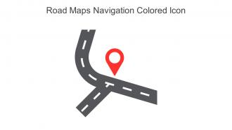 Road Maps Navigation Colored Icon In Powerpoint Pptx Png And Editable Eps Format