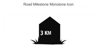 Road Milestone Monotone Icon In Powerpoint Pptx Png And Editable Eps Format