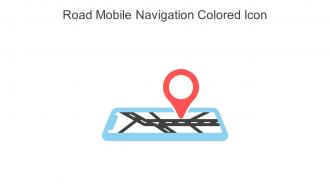 Road Mobile Navigation Colored Icon In Powerpoint Pptx Png And Editable Eps Format