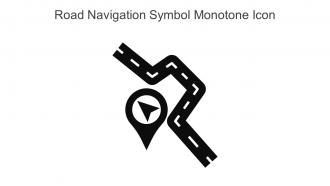 Road Navigation Symbol Monotone Icon In Powerpoint Pptx Png And Editable Eps Format
