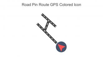 Road Pin Route GPS Colored Icon In Powerpoint Pptx Png And Editable Eps Format