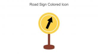 Road Sign Colored Icon In Powerpoint Pptx Png And Editable Eps Format