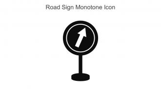 Road Sign Monotone Icon In Powerpoint Pptx Png And Editable Eps Format