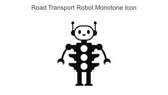 Road Transport Robot Monotone Icon In Powerpoint Pptx Png And Editable Eps Format