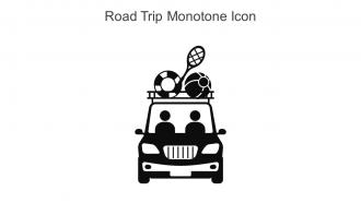 Road Trip Monotone Icon In Powerpoint Pptx Png And Editable Eps Format