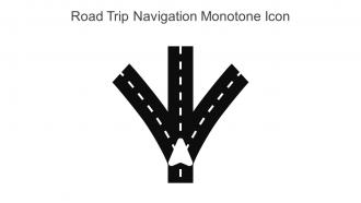 Road Trip Navigation Monotone Icon In Powerpoint Pptx Png And Editable Eps Format