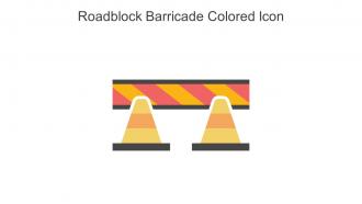 Roadblock Barricade Colored Icon In Powerpoint Pptx Png And Editable Eps Format