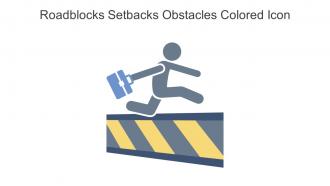 Roadblocks Setbacks Obstacles Colored Icon In Powerpoint Pptx Png And Editable Eps Format