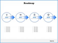 Roadmap 2016 to 2019 c1066 ppt powerpoint presentation icon outline