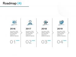 Roadmap 2016 to 2019 l1039 ppt powerpoint presentation portfolio