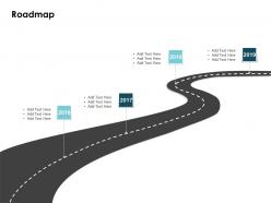 Roadmap 2016 to 2019 l39 ppt powerpoint presentation template