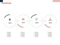 Roadmap 2016 to 2019 l64 ppt powerpoint presentation styles graphics