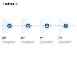 Roadmap 2016 to 2019 ppt powerpoint presentation icon portfolio