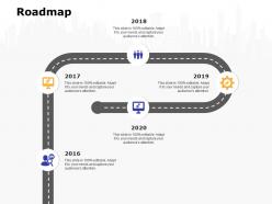 Roadmap 2016 to 2020 m90 ppt powerpoint presentation infographic template graphics