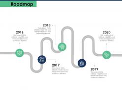 Roadmap 2016 to 2020 strategies n7 ppt powerpoint presentation file smartart