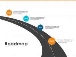 Roadmap 2017 to 2020 n256 powerpoint presentation grid