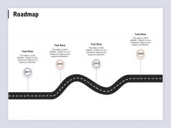 Roadmap 2017 to 2020 years editable ppt powerpoint presentation inspiration