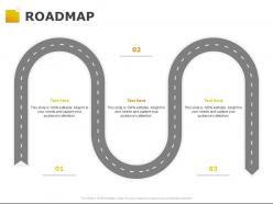 Roadmap f434 ppt powerpoint presentation pictures designs download