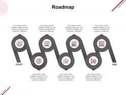Roadmap f895 ppt powerpoint presentation visual aids infographic template