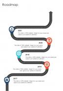 Roadmap Film And Digital Media Proposal One Pager Sample Example Document