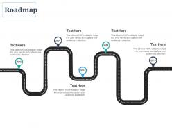 Roadmap five process c1080 ppt powerpoint presentation icon skills