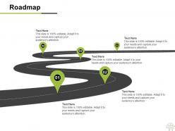 Roadmap five process c1165 ppt powerpoint presentation summary sample