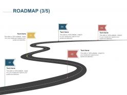 Roadmap five process c1227 ppt powerpoint presentation professional graphics