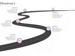 Roadmap five stage l980 ppt powerpoint presentation infographics slides
