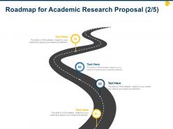 Roadmap for academic research proposal ppt powerpoint presentation outline icon