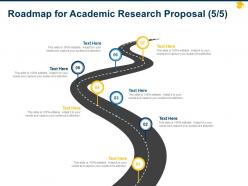 Roadmap for academic research proposal ppt powerpoint presentation outline icon