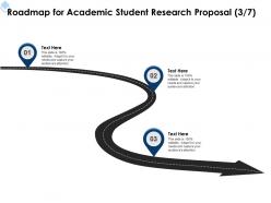 Roadmap for academic student research proposal l1723 ppt powerpoint presentation smartart
