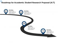 Roadmap for academic student research proposal l1724 ppt powerpoint presentation gallery
