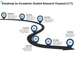 Roadmap for academic student research proposal l1727 ppt powerpoint presentation file