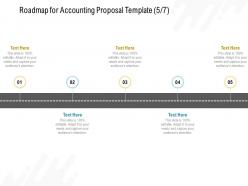 Roadmap for accounting proposal template ppt powerpoint presentation slides images
