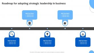 Roadmap For Adopting Analyzing And Adopting Strategic Leadership For Financial Strategy SS V