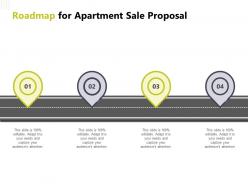 Roadmap for apartment sale proposal ppt powerpoint presentation background